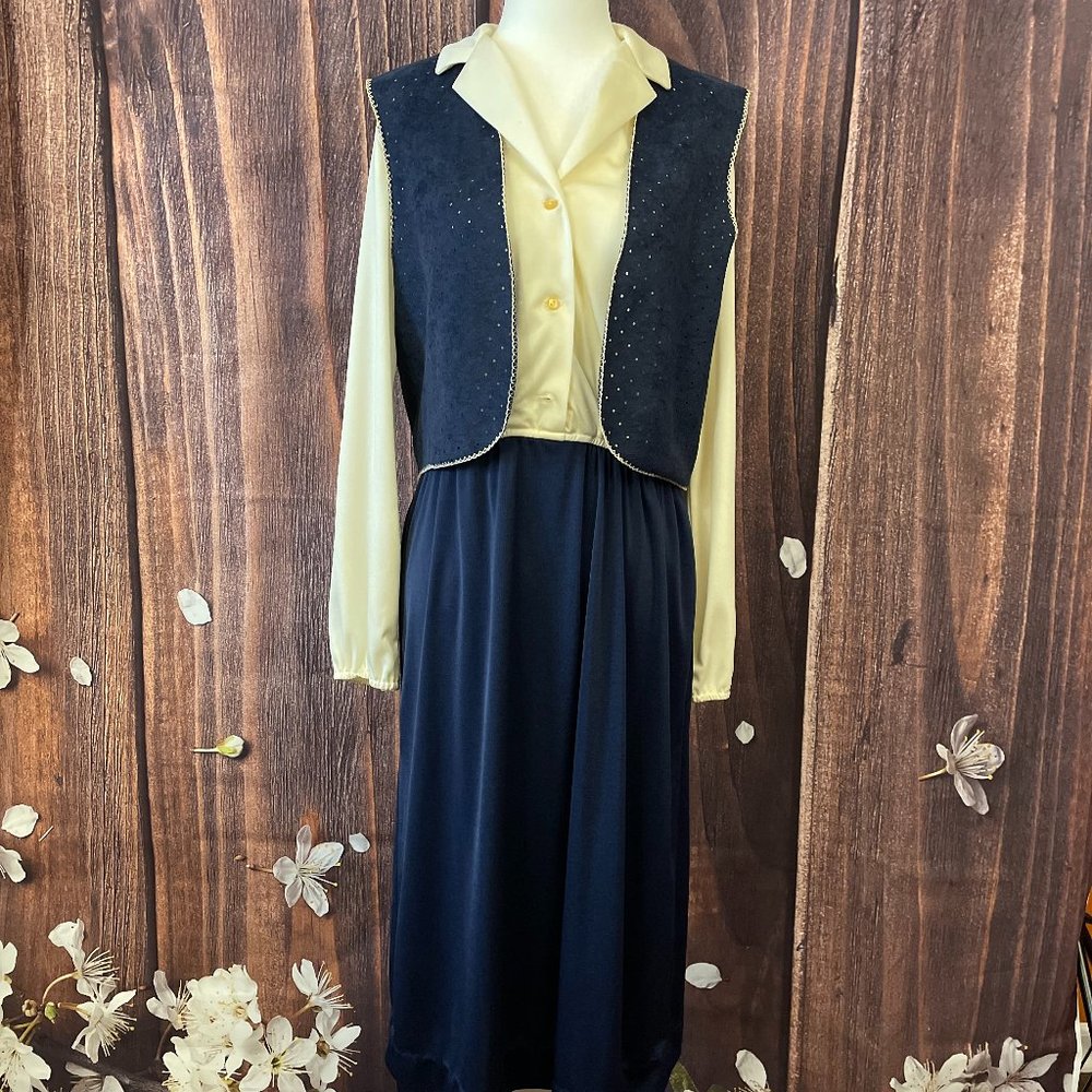 70s/80s Verona Dress and Vest Set